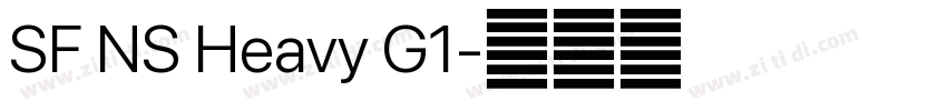 SF NS Heavy G1字体转换 SF NS Heavy G1字体转换